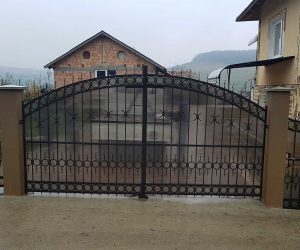 Gard din fier forjat facut in Lunca spre Bistrita Nasaud 26.01.2018