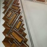 Balustrada de inox combinat cu lemn Mestera 02.2018