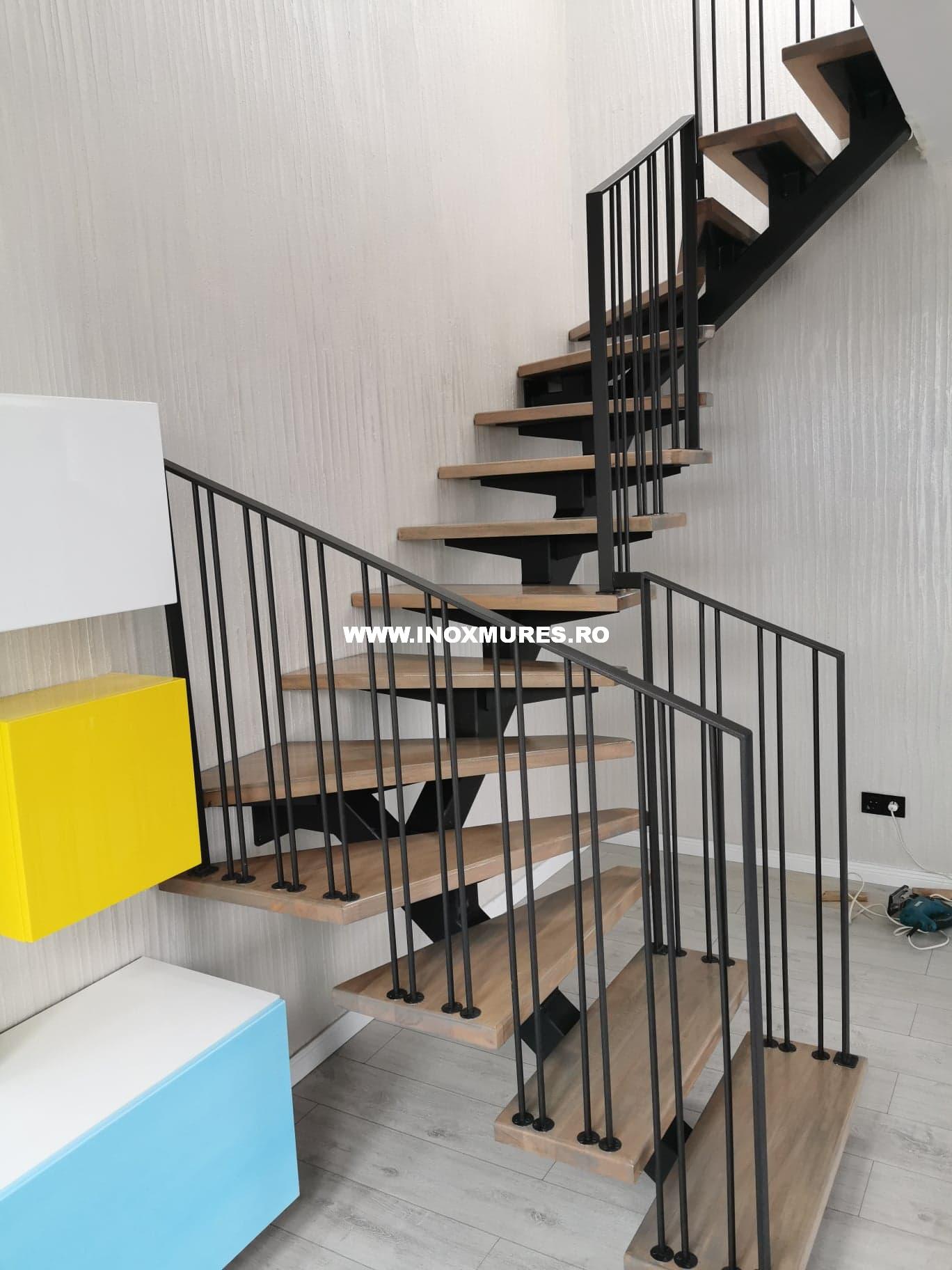 Balustrada de inox combinata cu lemn Targu Mures 24.02.2020