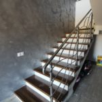 balustrada inox +Trepte din lemn masiv Salulia 2021