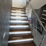 balustrada inox +Trepte din lemn masiv Salulia 2021