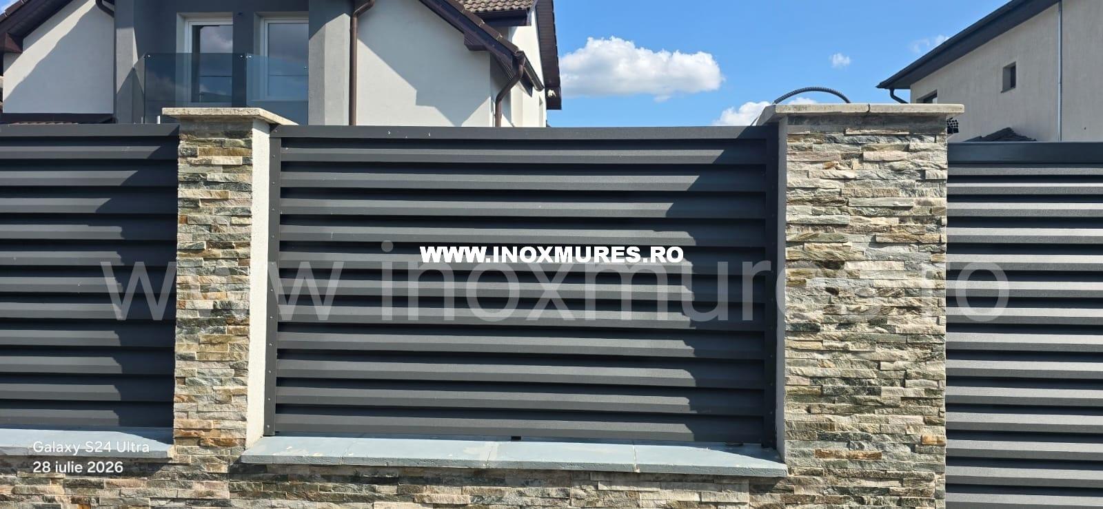 Gard cu sipca metalică tip jaluzea Cristesti jud. Mures Oct 2026